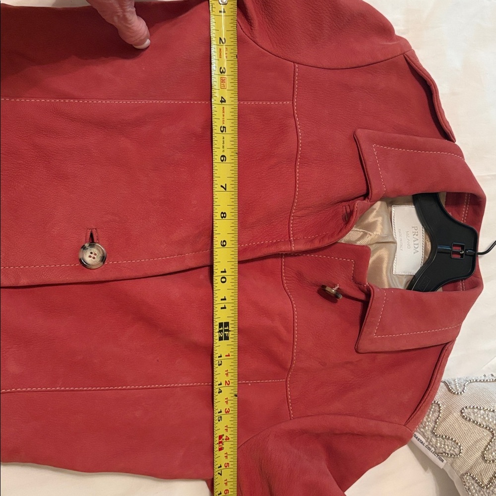 Auth Prada leather suede coat!!! Size 40 It. US 4 - Picture 16 of 16